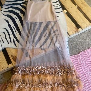 Love Yourself Pink Sheer Maxi Skirt